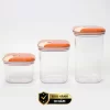Set 3 hộp đựng thực phẩm khô (500-1000-1500ml) nhựa nguyên sinh pull box cao cấp OMADA - Model : M6933SI