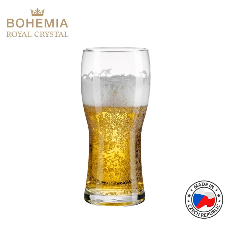 Cốc uống bia pha lê 500ml Bohemia Royal Crystal Set 6 ly - MODEL: Beercraft Praha 500ml - Ảnh 2