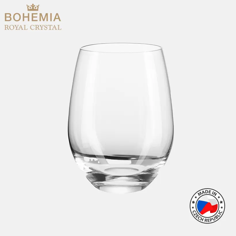 Cốc uống nước pha lê 430ml Bohemia Royal Crystal Set 6 ly - MODEL: Cristallin 430ml