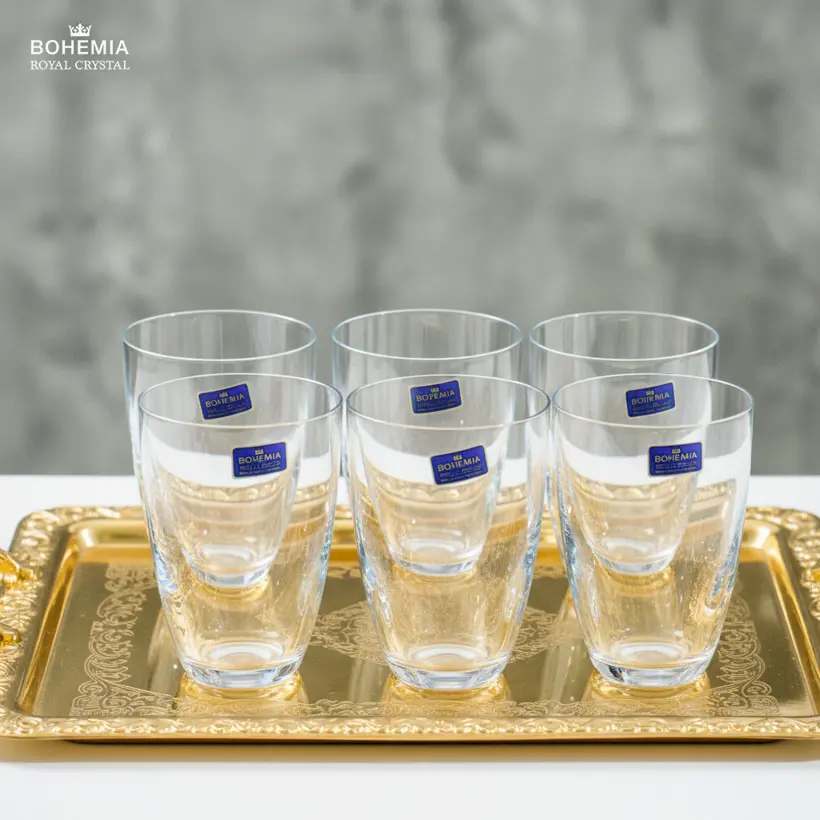 Ly uống nước pha lê 330ml Bohemia Royal Crystal set 6 ly- Model: Tumbler 330ml - Ảnh 2