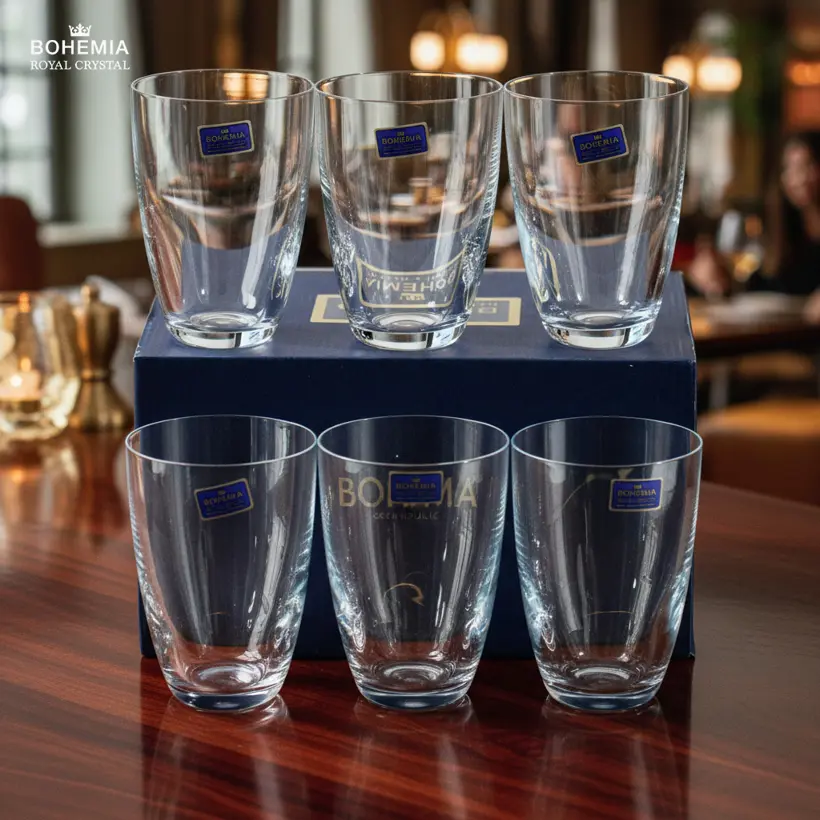Ly uống nước pha lê 330ml Bohemia Royal Crystal set 6 ly- Model: Tumbler 330ml - Ảnh 3