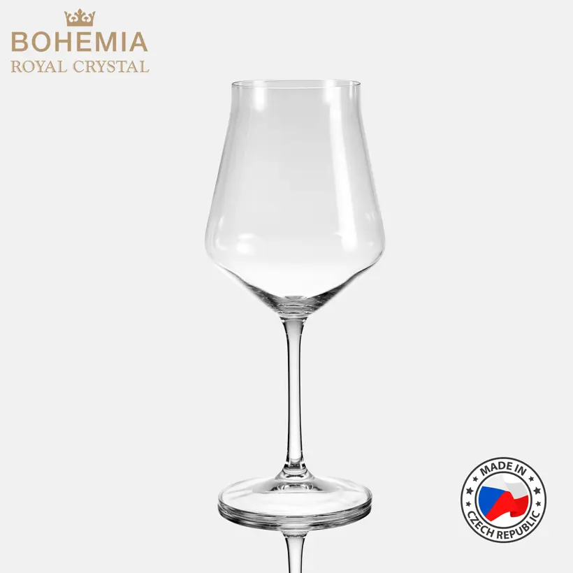 Ly uống vang pha lê 450ml Bohemia Royal Crystal Set 6 ly - MODEL: Lida 450ml