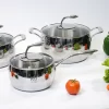 Bộ 3 nồi quả táo Inox 316, 3 lớp cao cấp Kuchen (FDA)