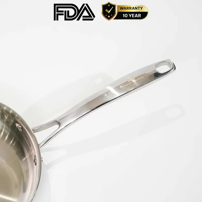 Chảo rán inox 316 22cm cao cấp KUCHEN KU FP221316 - Ảnh 2
