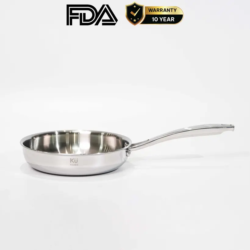 Chảo rán inox 316 22cm cao cấp KUCHEN KU FP221316 - Ảnh 3