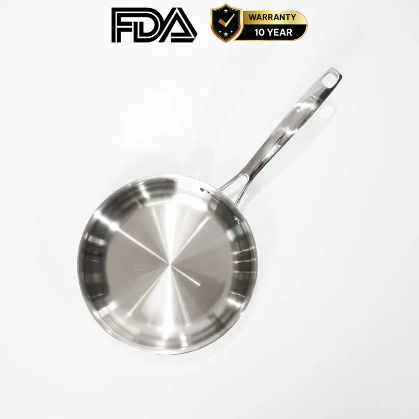 Chảo rán inox 316 22cm cao cấp KUCHEN KU FP221316 - Ảnh 4