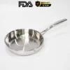 Chảo rán inox 316 22cm cao cấp KUCHEN KU FP221316
