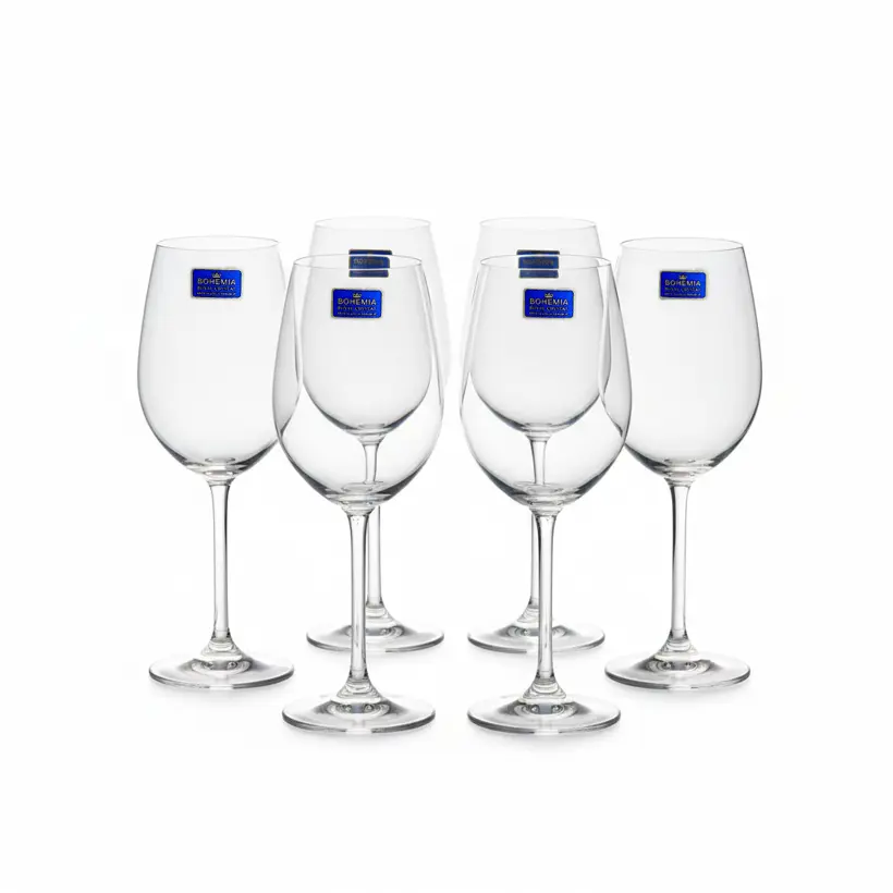 Ly rượu vang pha lê 390ml Bohemia Crystal set 6 ly - Model: GASTRO 390 ml