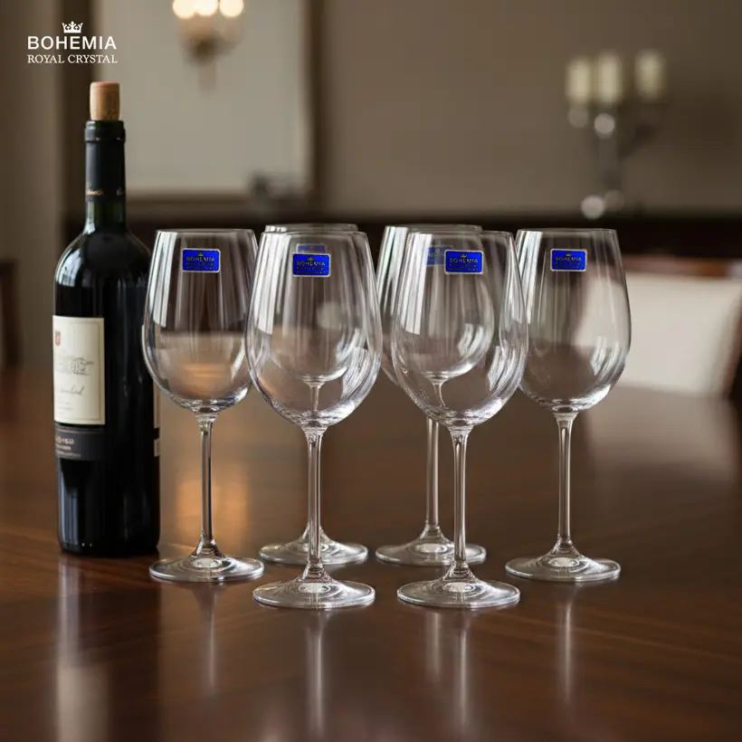 Ly rượu vang pha lê 390ml Bohemia Crystal set 6 ly - Model: GASTRO 390 ml - Ảnh 3