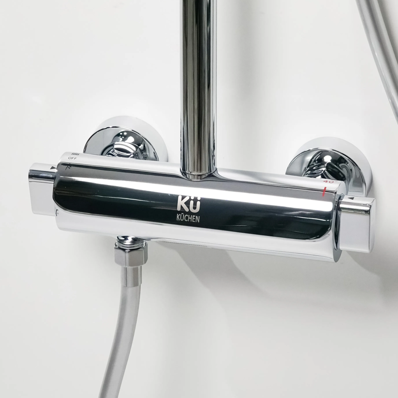 Bộ sen tắm KUCHEN tự điều chỉnh nhiệt độ thông minh CROM 86101C - Ảnh 2